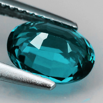 12x8 mm Oval {6.25cts} Sparkling Natural Teal Green Blue Zircon [Flawless-VVS]-Rare Color