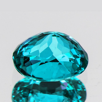 9x6.5 mm Oval 2.96cts Top Luster Natural Intense Blue Zircon [Flawless-VVS]