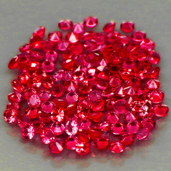 1.30 mm Round 80 pieces Machine Cut Natural AAA Jedi Red Spinel [Flawless-VVS]-Premium Top Grade