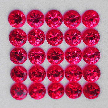 1.80 mm Round 30 pieces Machine Cut Natural AAA Jedi Red Spinel [Flawless-VVS]-Premium Top Grade