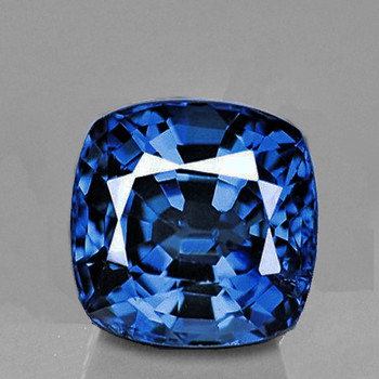4.20 mm Cushion {0.42ct} Lustrous Natural Intense Blue Sapphire [Flawless-VVS]