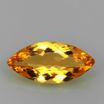14x7 mm Marquise 1 Piece Fire Luster Natural Golden Orange Citrine [Flawless-VVS]