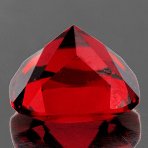 10.00 mm Cushion 4.80cts AAA Luster Natural Red Mozambique Garnet [Flawless-VVS]