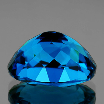 9x7 mm Oval 1 piece Top Luster Natural London Blue Topaz [Flawless-VVS]