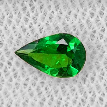 6x4 mm Pear 0.30ct Natural Vivid Emerald Green Tsavorite Garnet [VVS]