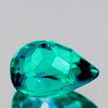 7x5 mm Pear {1.02ct} AAA Fire Luster Natural Intense Green Blue Apatite [VVS]