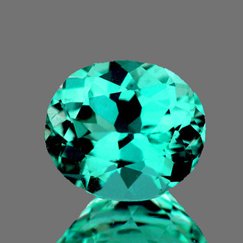 6x5 mm Oval {1.02ct} AAA Fire Luster Natural Top Blue Green Apatite [Flawless-VVS]