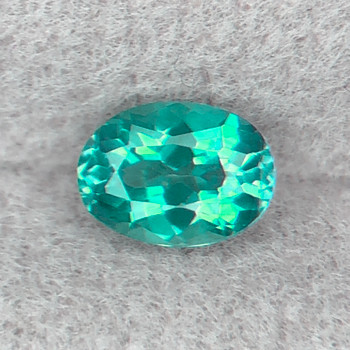 7x5 mm Oval {1.25ct} AAA Fire Luster Natural Top Blue Green Apatite [VVS]