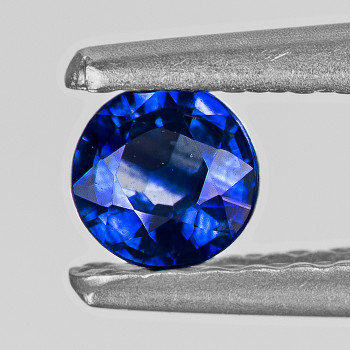 3.70 mm Round 0.22ct Sparkling Natural Intense Blue Sapphire [VVS]