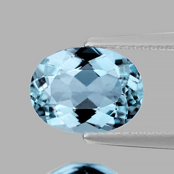 8x6 mm Oval {1.30ct} AAA Luster Natural Santa Maria Blue Aquamarine [Flawless-VVS]