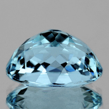 8.7x6.7 mm Oval {1.65ct} AAA Luster Natural Santa Maria Blue Aquamarine [Flawless-VVS]