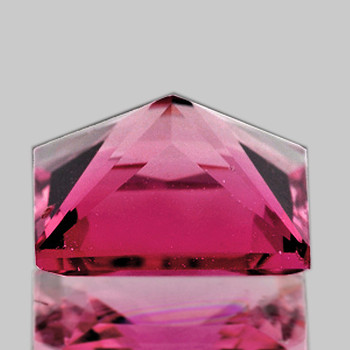 6.00 mm Square princess {0.82ct} Natural Padparadscha Pink Tourmaline [Flawless-VVS]