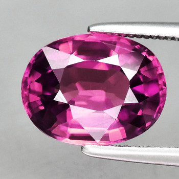 7.5x5.5 mm Oval {1.10ct} Top Fire Natural Purple Pink Tourmaline [Flawless-VVS]