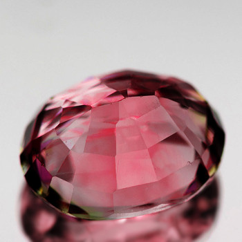 10x8 mm Oval {2.71ct} Sparkling Natural Bi-Color Pink Tourmaline [Flawless-VVS]