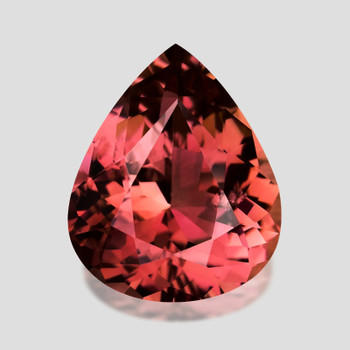 12.5x9.5 mm Pear {5.80ct} Sparkling Natural Champagne Pink Tourmaline [Flawless-VVS]
