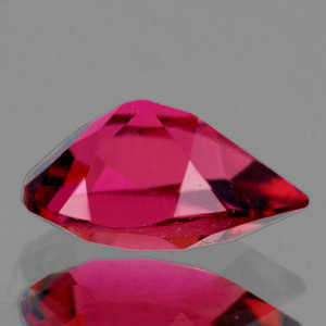 9.5x7 mm Pear 1.45ct AAA Fire Luster Natural Intense Pink Red Tourmaline [Flawless-VVS]
