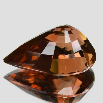 15.5x8.5 mm Pear {5.10ct} Top Luster Natural Brown Orange Tourmaline [Flawless-VVS]-Free Certificate