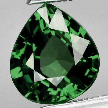 11x9.5 mm Pear {3.20cts} Sparkling Luster Natural Green Tourmaline [Flawless-VVS]