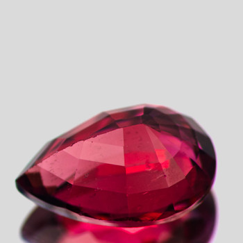 12x8.5 mm Pear 3.47ct Sparkling Natural Purplish Orange Tourmaline [Flawless-VVS]-Free Certificate