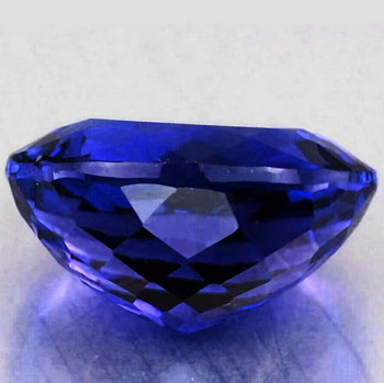 7.5x5.5 mm Oval {1.25cts} Fire Luster Natural Brilliant Intense Purple Blue Tanzanite [Flawless-VVS]