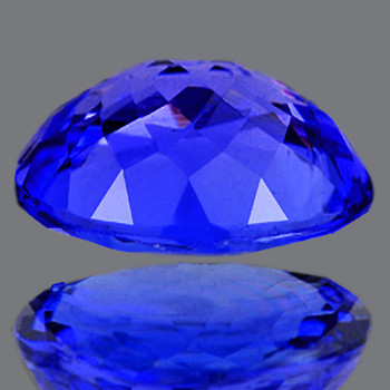 8x6 mm Oval {1.20cts} Fire Luster Natural Brilliant Intense Purple Blue Tanzanite [Flawless-VVS]
