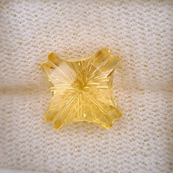 10.50 mm Fancy 4.55ct AAA Luster Natural Golden Orange Citrine [Flawless-VVS]