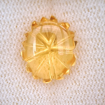 12x10 mm Fancy 3.55ct AAA Luster Natural Golden Orange Citrine [Flawless-VVS]