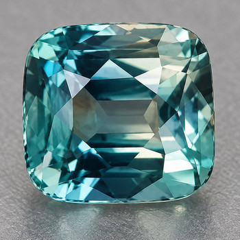 5.50 mm Cushion {0.82ct} Brilliant Natural Unheated Bicolor Yellow Green Sapphire [Flawless-VVS]