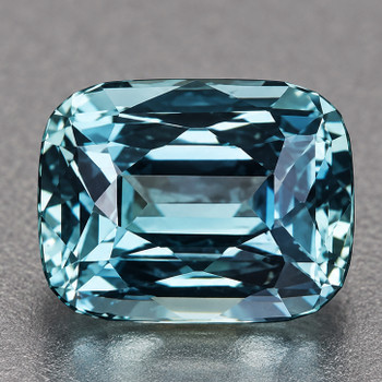 5.5x4 mm Cushion {0.70ct} Brilliant Natural Unheated Blue Green Sapphire [Flawless-VVS]