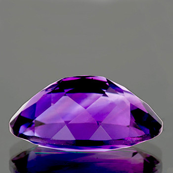 17x11 mm Oval {9.05cts} Natural Intense Deep Purple Amethyst [Flawless-VVS]