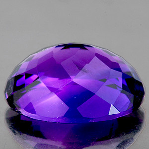 20x14.5 mm Oval {18.35cts} Natural Intense Deep Purple Amethyst [Flawless-VVS]