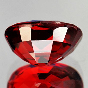 10x9 mm Oval {4.80cts} Superb Quality Natural Intense Top Red Mozambique Garnet [Flawless-VVS]