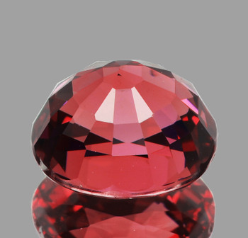 7.5x6.5 mm Oval {2.10ct} FIre Luster Natural Mahenge Intense Orange Pink Malaya Garnet [Flawless-VVS]-Top Grade