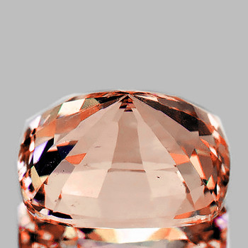 12x9.5 mm Cushion {5.80cts} Natural Intense Peach Morganite [Flawless-VVS]-Top Grade-Free Certificate