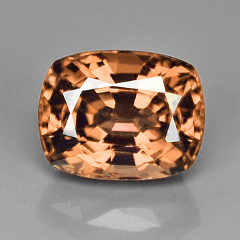 12x9.5 mm Cushion {5.80cts} Natural Intense Peach Morganite [Flawless-VVS]-Top Grade-Free Certificate