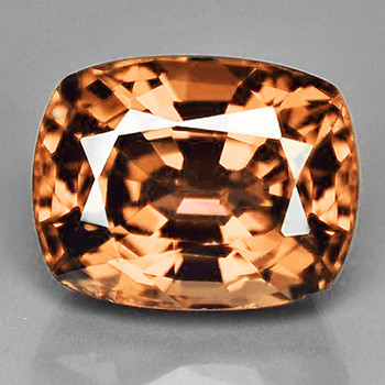 12x9.5 mm Cushion {5.80cts} Natural Intense Peach Morganite [Flawless-VVS]-Top Grade-Free Certificate