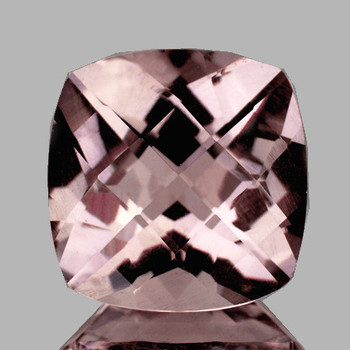 7.00 mm Cushion {1.25ct} Natural Brilliant Soft Golden Pink Morganite [Flawless-VVS]