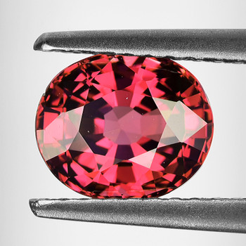 8x7 mm Oval {2.10ct} Fire Luster Natural Mahenge Intense Orange Pink Malaya Garnet [Flawless-VVS]-Top Grade