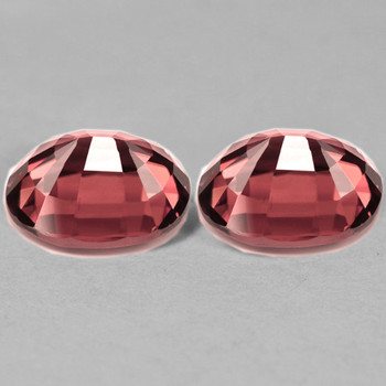 6x4 mm Oval 2pcs AAA Superb Luster Natural Pink Orange Sapphire [Flawless-VVS] Rare Color