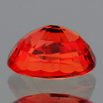 5x4 mm Oval {0.52ct} Top Luster Natural Intense Orange Sapphire [Flawless-VVS]