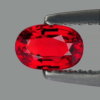 6x4 mm Oval {0.52ct} Top Luster Natural Intense Red Sapphire [Flawless-VVS]
