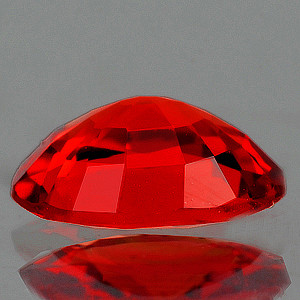 6x5 mm Oval {0.68ct} Top Luster Natural Intense Red Sapphire [Flawless-VVS]