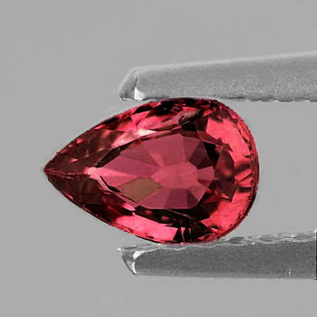6x4 mm Pear 1 piece  AAA Superb Luster Natural Intense Pink Orange Sapphire [Flawless-VVS] Rare Color
