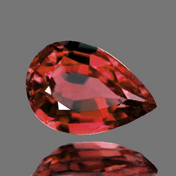 6x4 mm Pear {0.38ct} AAA Luster Natural Padparadscha Pink Sapphire [Flawless-VVS]