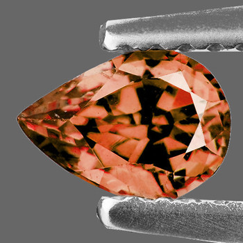 6x4 mm Pear 1 piece  AAA Superb Luster Natural Pink Orange Sapphire [Flawless-VVS] Rare Color