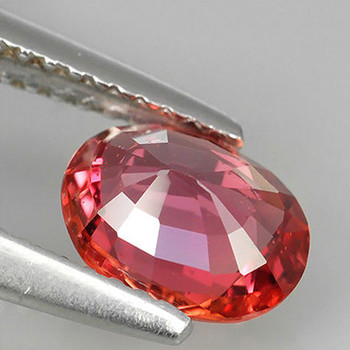 6x4 mm Oval  {0.61ct} AAA Superb Luster Natural Padparadscha Pink Sapphire [Flawless-VVS] Free Certificate