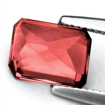 5x3.5 mm Octagon {0.56ct} AAA Superb Luster Natural Padparadscha Pink Sapphire [Flawless-VVS] Free Certificate