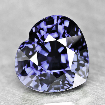 5.80 mm Heart {0.98ct} AAA Luster Natural Unheated Violet Blue Sapphire [Flawless-VVS]