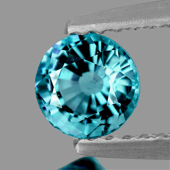 5.70 mm Round 1.20cts AAA Superb Brilliancy Natural Blue Zircon [Flawless-VVS]