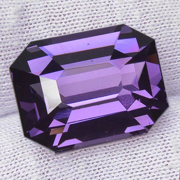 8x6 mm Octagon {1.55ct} Top Luster Natural Titanium Purple Spinel [Flawless-VVS]-Top Grade